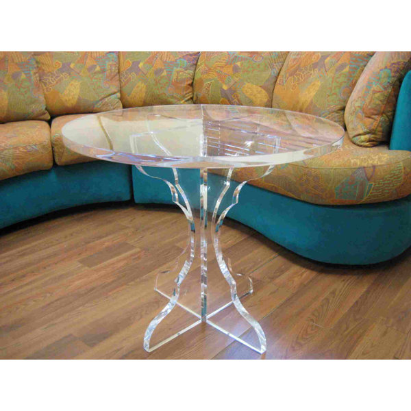 Shahrooz Glass Pedestal End Table Wayfair